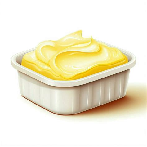 Margarine 2d Vector Illustration Cartoon In White Backgrou 30689697