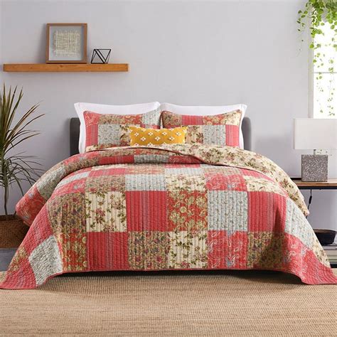 Autumn Dream Cotton Bedspread Quilt Sets Reversible Bedding Coverlet