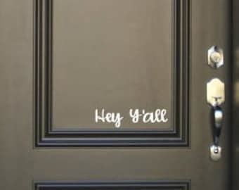 Y All Door Decal Etsy