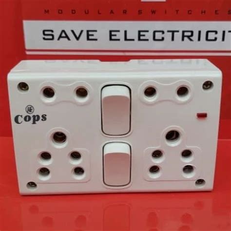 6a Modular Switch Socket Combination Polycarbonate At Rs 53 In New Delhi