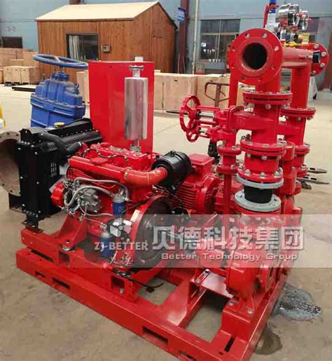 EDJ Horizontal End Suction Pump Fire Pump Set Better Technology Co Ltd