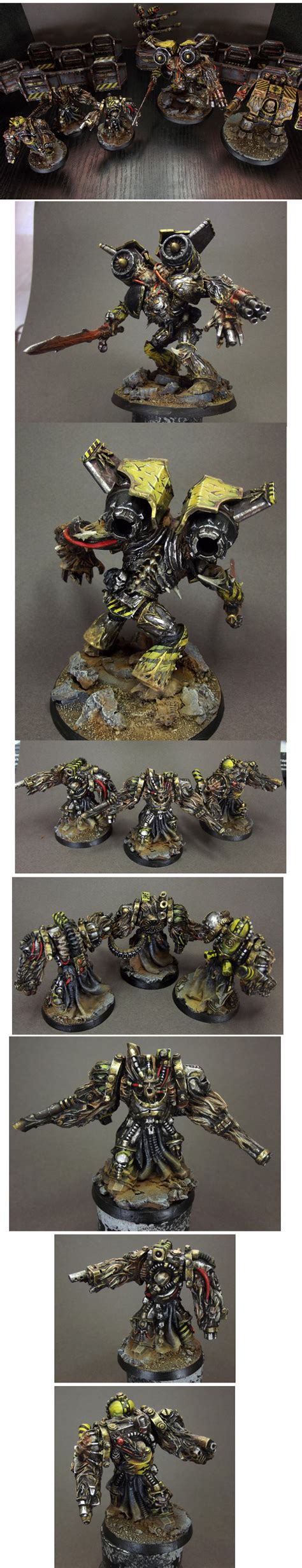 Chaos Space Marine Iron Warriors Army Warhammer Figures Warhammer