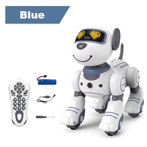 Chien Bleu Robot T L Command Intelligent Pour Enfants Robot Rc Pour