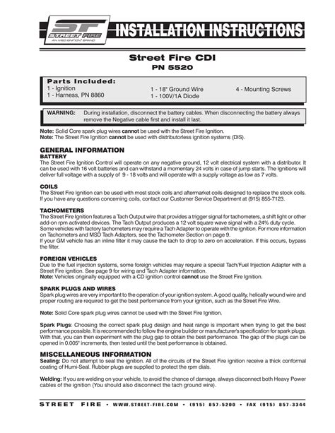 Msd Streetfire Pn Wiring Diagram Wiring Diagram