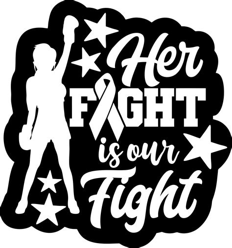 Her Fight Is Our Fight Svg Breast Cancer Svg Cancer Svg B Inspire