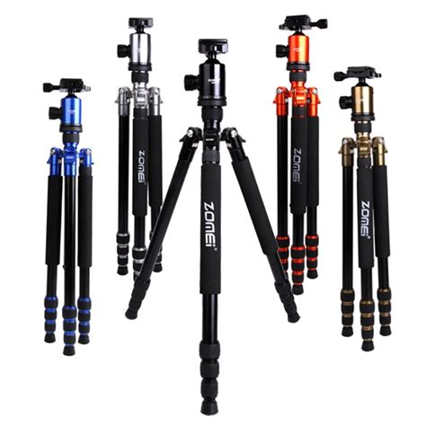 Gratis DHL Zomei Z818 Reizen Aluminium Statief Monopod Ball Head Pro