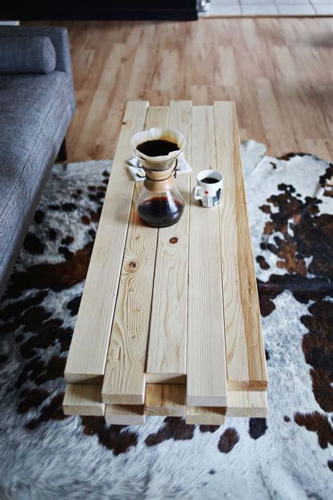 DIY Wooden Coffee Table | Diy coffee table, Wooden coffee table, Coffee ...