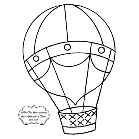 Full Of Hot Air Balloon Embroidery Patterns French Knots