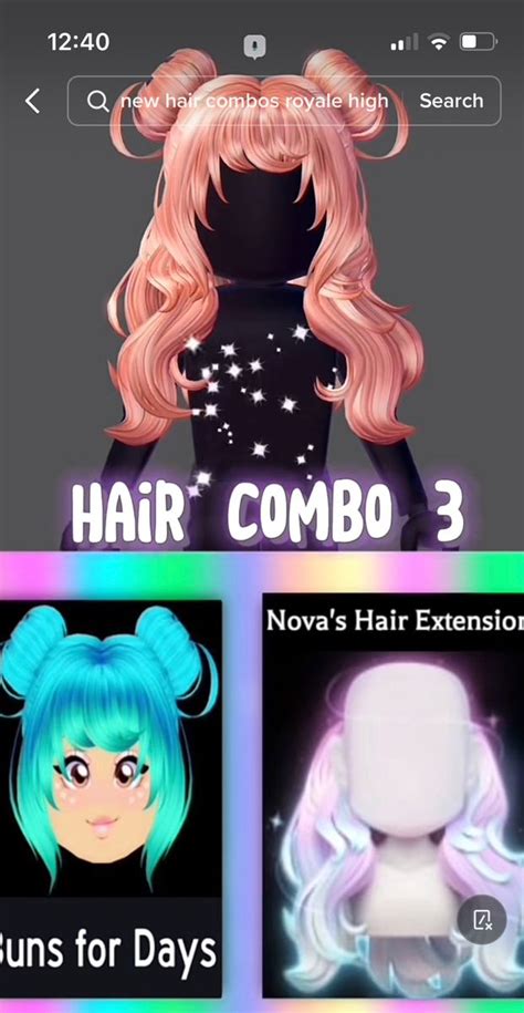 An Iphone Game With Two Different Avatars And The Text Hair Combo 3 Now Available For