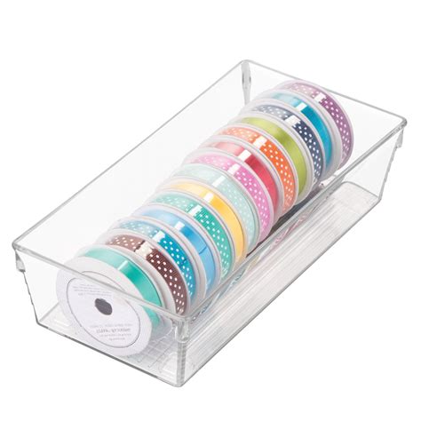 Mainstays Recyclable Sierra Clear Plastic Drawer and Shelf Organizer ...