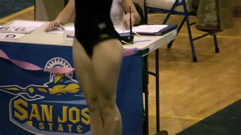 College Gymnast Floor Routine Youtube