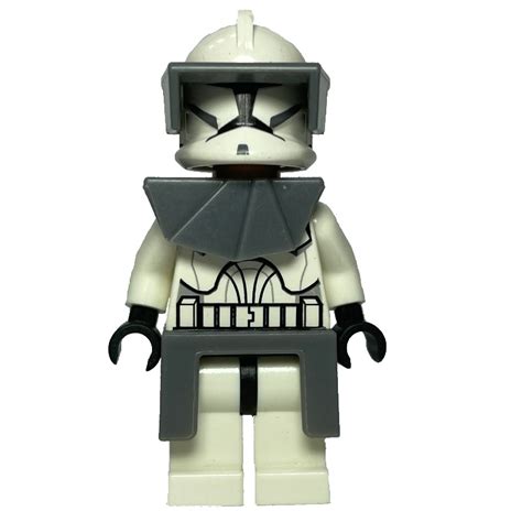 Lego Set Fig 003733 Clone Trooper Phase I Armor Dark Bluish Gray Pauldron And Kama