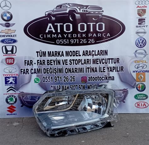 DACİA DUSTER ORJİNAL ÇIKMA SOL FAR ESKİ KASA Çıkma Yedek Parça