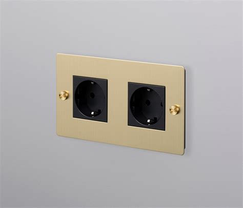 Sockets Electricity Euro Socket 2g Brass Architonic