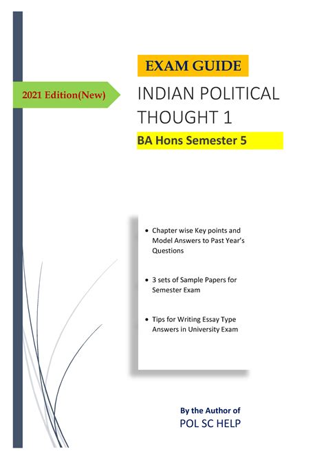 Political Science Exam Guide 2021 Edition New INDIAN POLITICAL