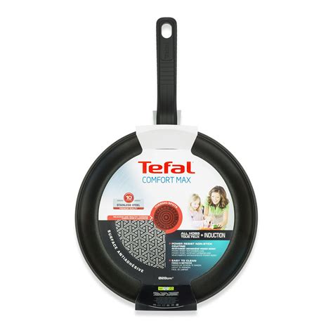 Tefal C9720514 Comfort Max Stainless Steel Non Stick Frying Pan 26 Cm