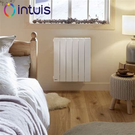 Radiateur électrique AXINO horizontal blanc satiné de chez INTUIS