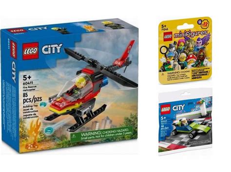 KLOCKI LEGO CITY 60411 Strażacki Helikopter Ratunkowy URODZINOWY