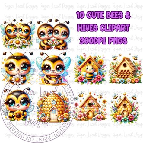 Bumble Bees Clipart Bundle Cute Bees Clipart Bundle Cute Bees Png