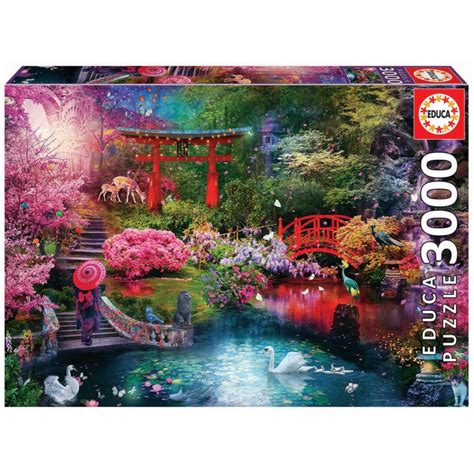 Puzzle Educa Jardin Japonais de 3000 pièces kubekings fr