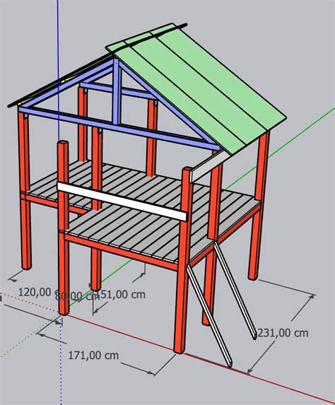 Escalier Conseils Pour Structure Cabane Sur Pilotis Enfants Bois