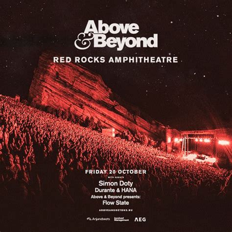 Above Beyond Live At Red Rocks Denver Arts Venues