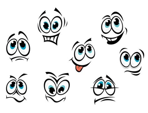 Cartoon Faces Clip Art