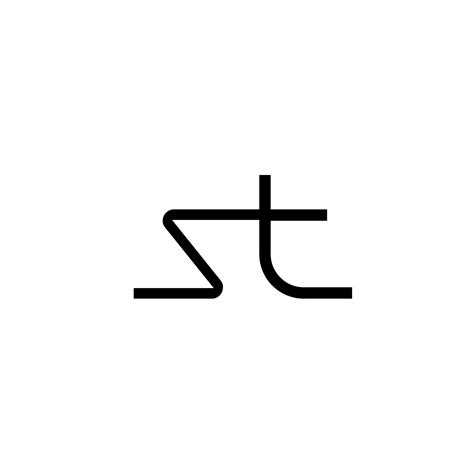 letra st logotipo inicial plantilla vector ilustración icono elemento ...