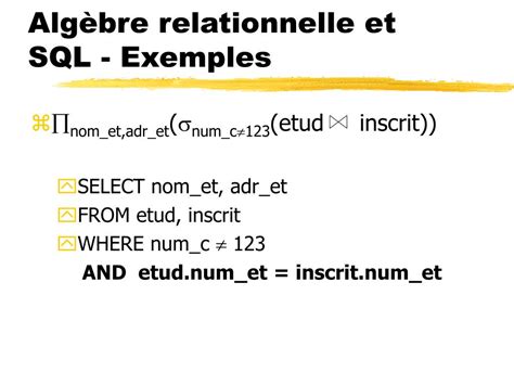 Ppt Algèbre Relationnelle Powerpoint Presentation Free Download Id