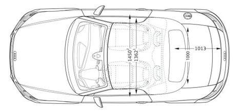 Audi TT Roadster FV Abmessungen Technische Daten Länge Breite