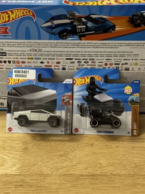 Hot Wheels Tesla Cybertruck Tesla Cyberquad Picclick Uk