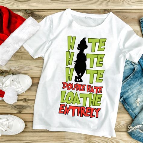 Grinch 'hate Hate Hate' PNG and SVG Grinch PNG - Etsy