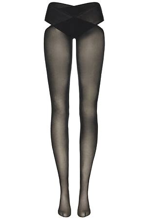 Wolford Nude Lace Stay Up Tights In Fairly Light White REVOLVE