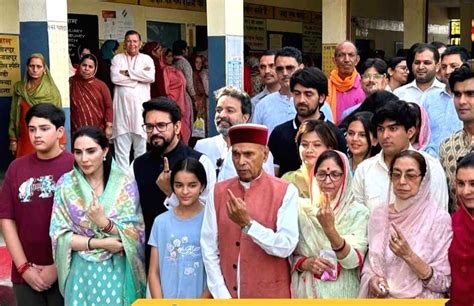 Union Minister Anurag Thakur Casts His Vote In The Seventh And Last