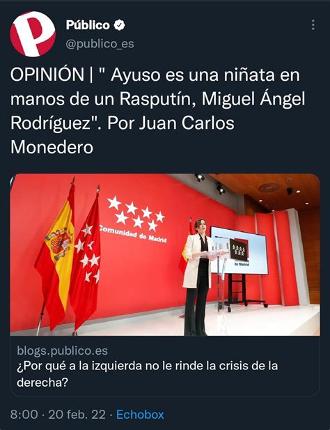 Pablo Haro Urqu Zar On Twitter Y Si Dices Que Irene Montero Es