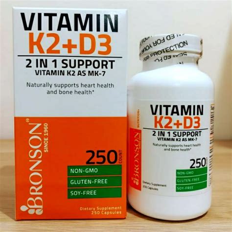 Jual BRONSON VITAMINS K2 D3 250 Caps Shopee Indonesia