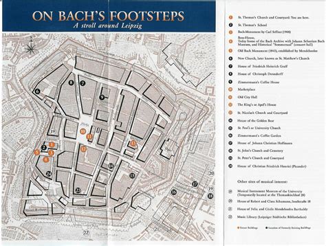 Guide To Bach Tour Leipzig Maps