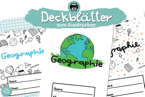 Deckbl Tter F R Geographie Zum Ausdrucken Wunderbunt De