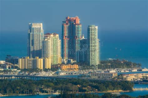 Architecture of the City of Miami Stock Image - Image of tower ...