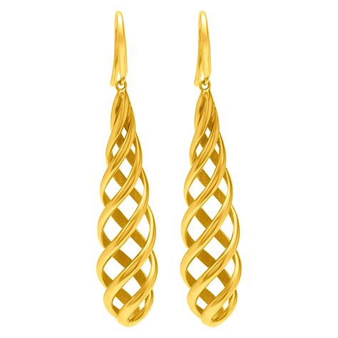 Tiffany Co Paloma Picasso Venezia Luce Gold Spiral Earrings