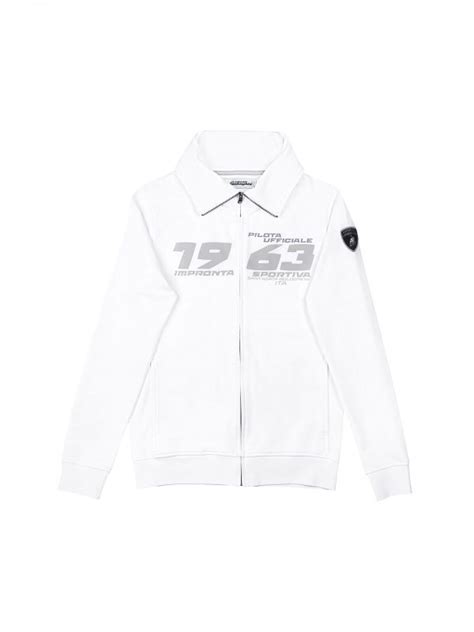 Lca Store Ladies Lamborghini Pilota Ufficiale Zip Up Sweatshirt