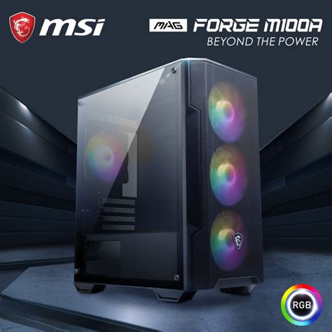 Jual Casing Msi Mag Forge M100a Matx Shopee Indonesia