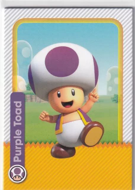 PANINI SUPER MARIO Trading Carte Mappa No 50 Toad Toadette Card