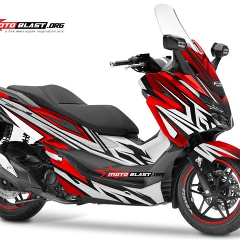 Jual Decal Stiker Honda Forza 250 LIVERY AIROH VALOR CONQUER Glossy