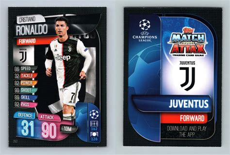 Cristiano Ronaldo Match Attax Champions League Topps Tcg Card