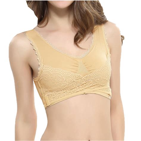 Wirefree Bras For Women Clearance AIEOTT Plus Size Sexy Front Closure