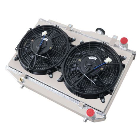 Row Aluminum Radiator Shroud Fan For Toyota Corolla Ae