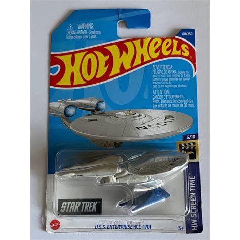 U S S Enterprise NCC 1701 Hot Wheels HW Screen Time Star Trek Shopee Brasil