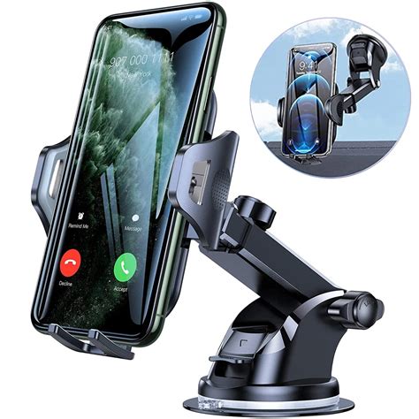 Car Phone Mount Long Arm Suction Cup Sucker Car Phone Holder Stand Mobile Cell Support For ...