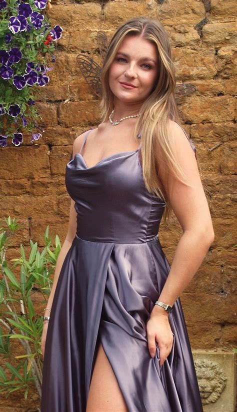 Satin Prom Dress Reduced At Ball Gown Heaven